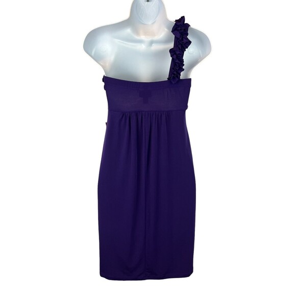 EnFocus Studio Purple One Shoulder Empire Waist Dress  Size 6  NWT  Formal - Picture 2 of 7